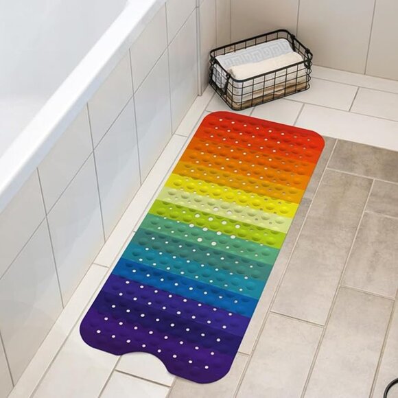 Rainbow Bathtub Mat, 40 X 16 Inch Tub - Picture 5 of 6